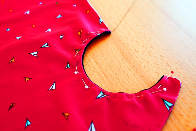 Návod jak ušít jednoduchou sukni s kapsami - příprava kulatých kapes