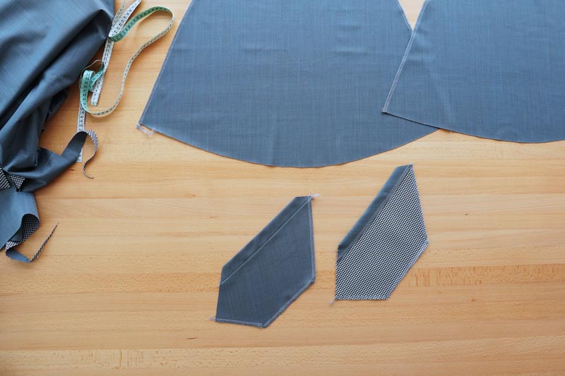 Návod jak ušít dámskou zimní sukni - šití kapes