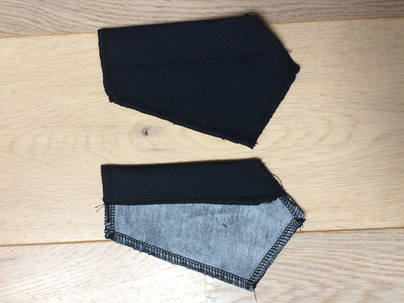 Jak ušít dámské kalhoty, příprava předních nakládaných kapes