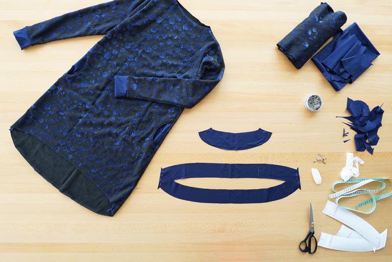 Návod a střih na jednoduché volnější podzimní / zimní šaty - podsádky