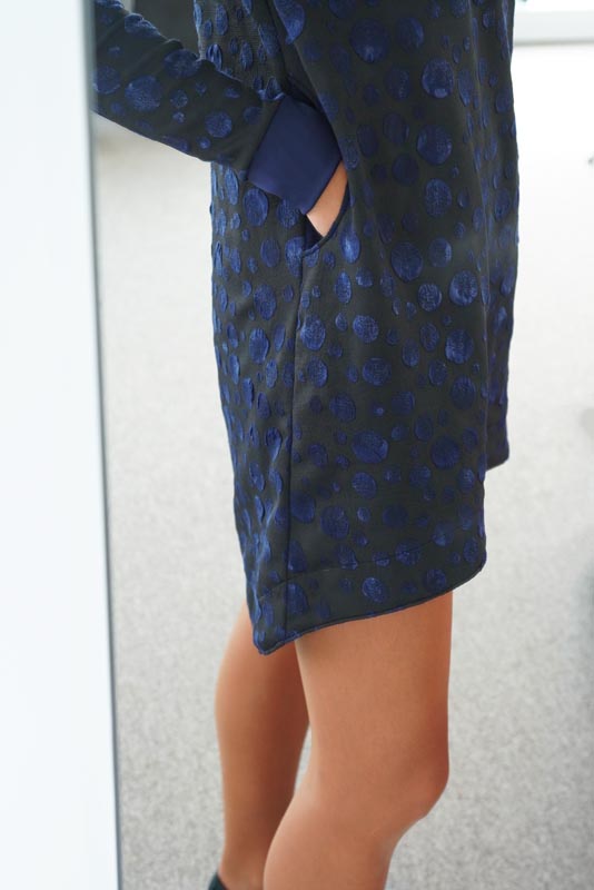 Návod a střih na jednoduché volnější podzimní / zimní šaty