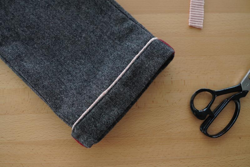 Jak ušít ozdobnou manžetu kalhot s paspulkou