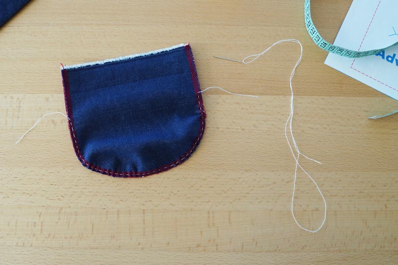 Nakládaná kapsa s ozdobným lemem - návod na šití