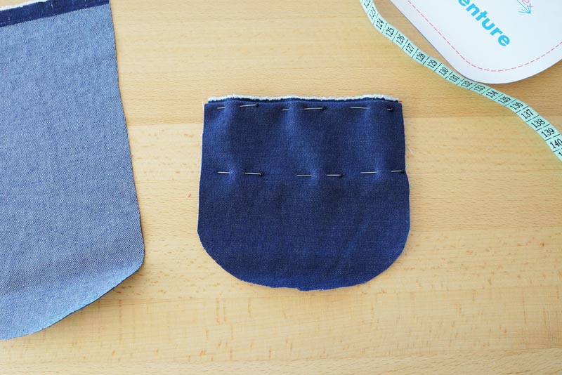 Nakládaná kapsa s ozdobným lemem - návod na šití