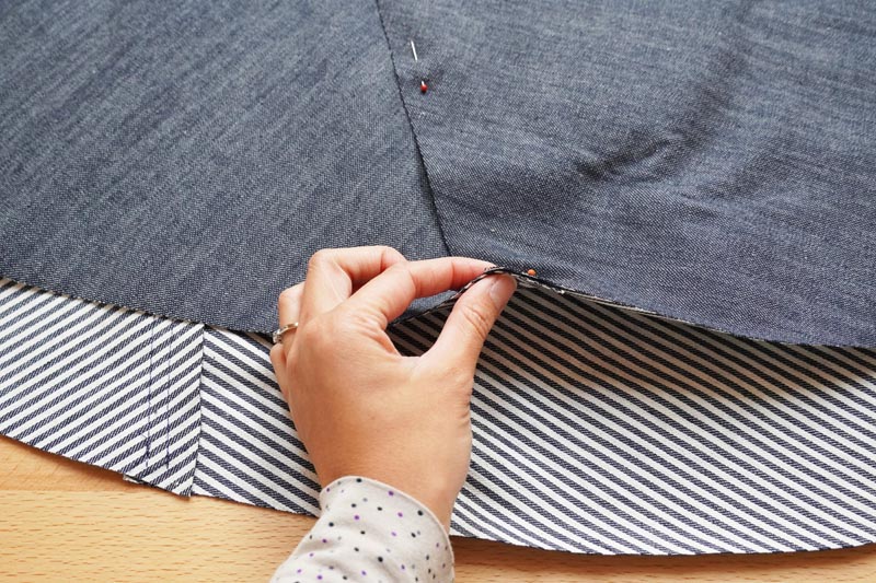 Jak ušít dámskou asymetrickou sukni, oboustrannou