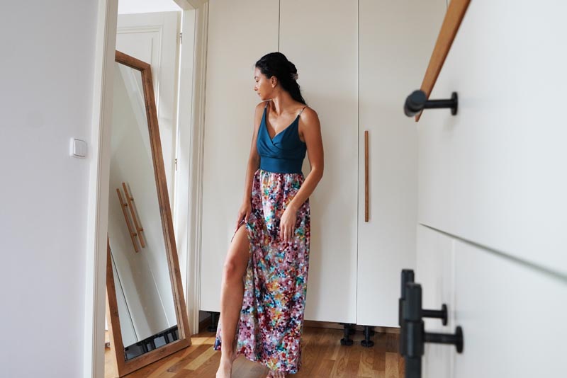 Jak ušít dámské maxišaty (+ střih ve velikostech 32-60)