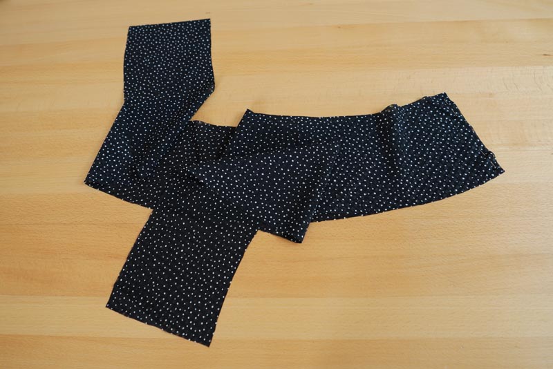 Střih na dámskou zavinovací sukni - návod jak ušít dámskou sukni - spodní lem (volán)