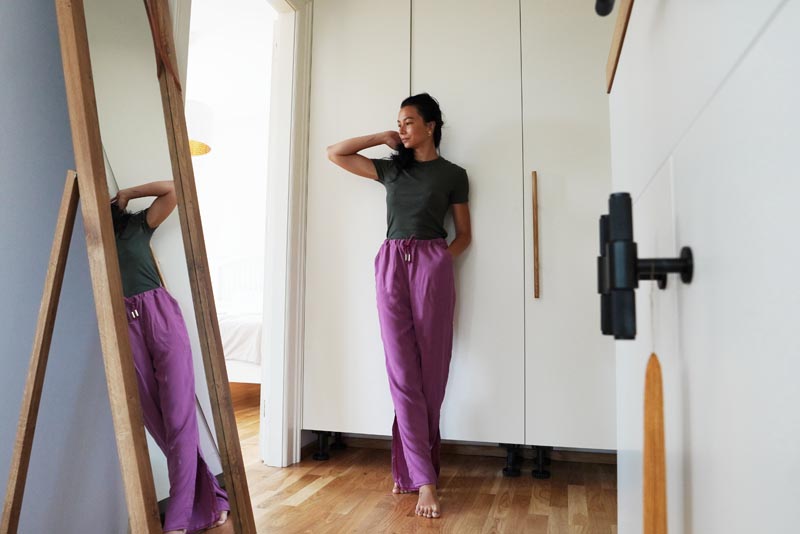 Jednoduchý střih na dámské letní široké kalhoty do gumy