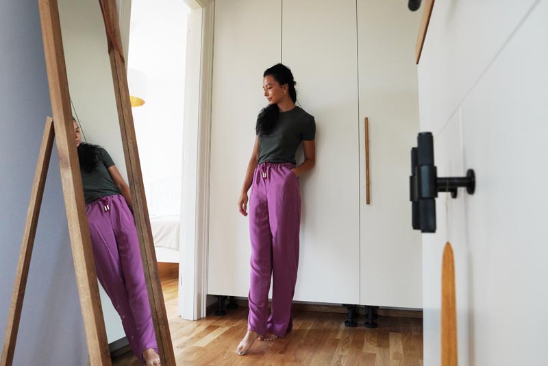 Jednoduchý střih na dámské letní široké kalhoty do gumy