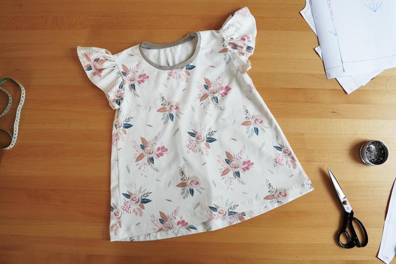 Střih a návod jak ušít jednoduchou dětskou tuniku / halenku