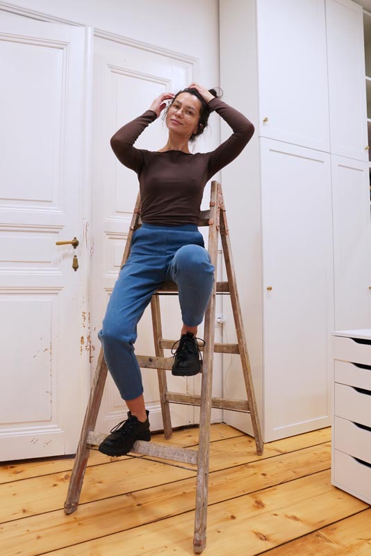 Střih na dětské nebo dámské balónové kalhoty + návod na šití kalhot zdarma