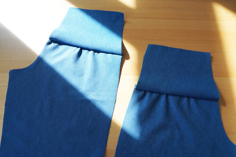 Dětský a dámský střih na kalhot + podrobný návod na šití balónových kalhot zdarma - sedlo v předním a zadním dílu