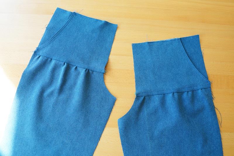 Dětský a dámský střih na kalhot + podrobný návod na šití balónových kalhot zdarma - pomocné švy pro stabilizaci kapes