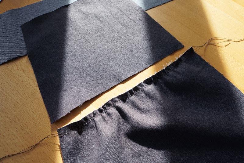 Jak ušít lehce balónové kalhoty s pasem do gumy - dámské nebo dětské, návod na šití zdarma - řasení