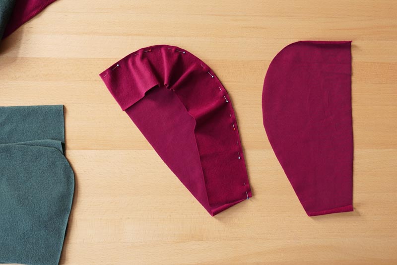 Jak ušít dámské šaty - kapuce