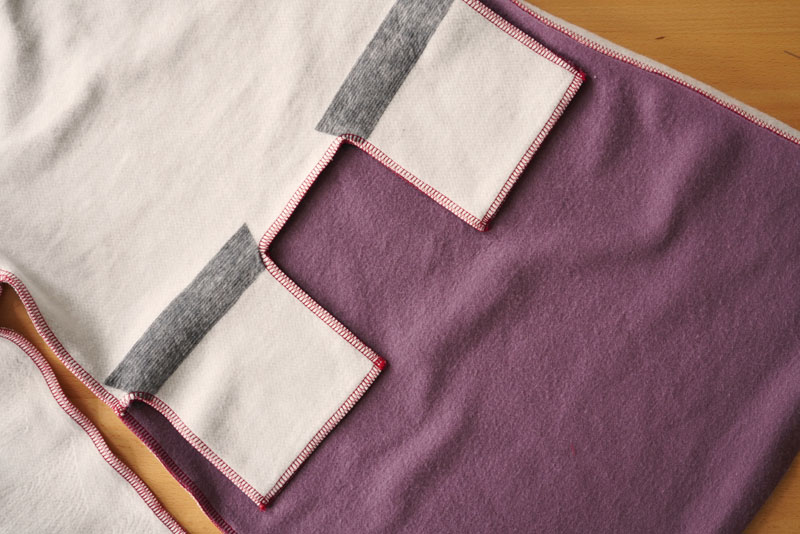 Podrobný návod jak ušít pohodlné dámské mikinové šaty - sešití rukávových a bočních švů