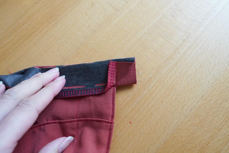 Jak ušít dámské volné kalhoty - pasový límec