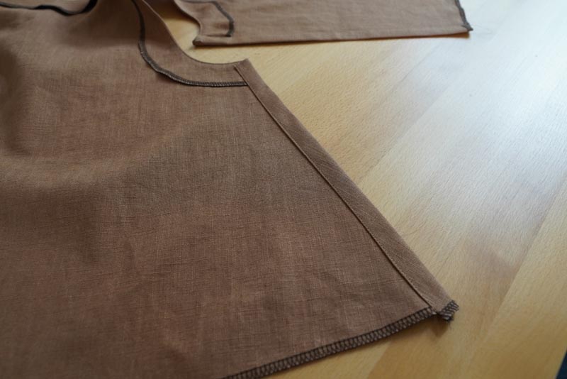 Střih na dámskou variabilní vestu - boční kraje