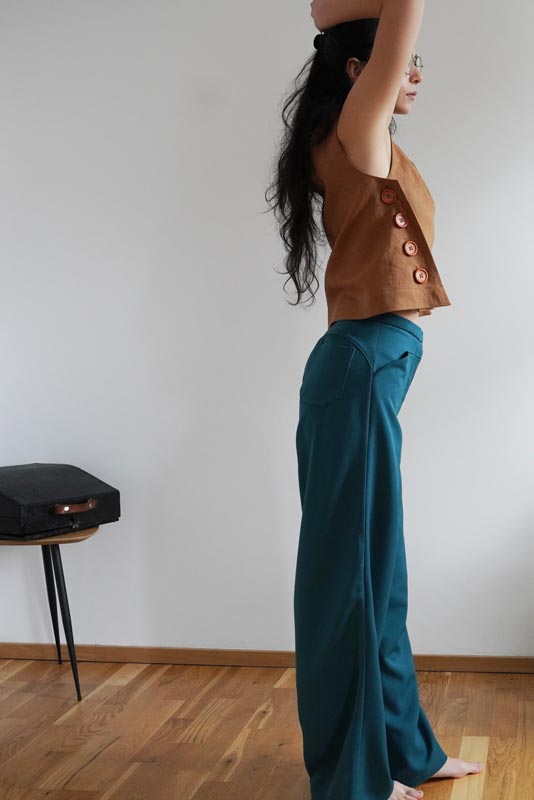 Střih a návod jak ušít dámskou variabilní vestu