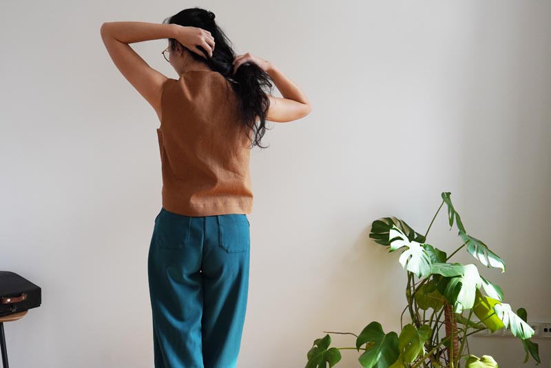 Střih a návod jak ušít dámskou variabilní vestu