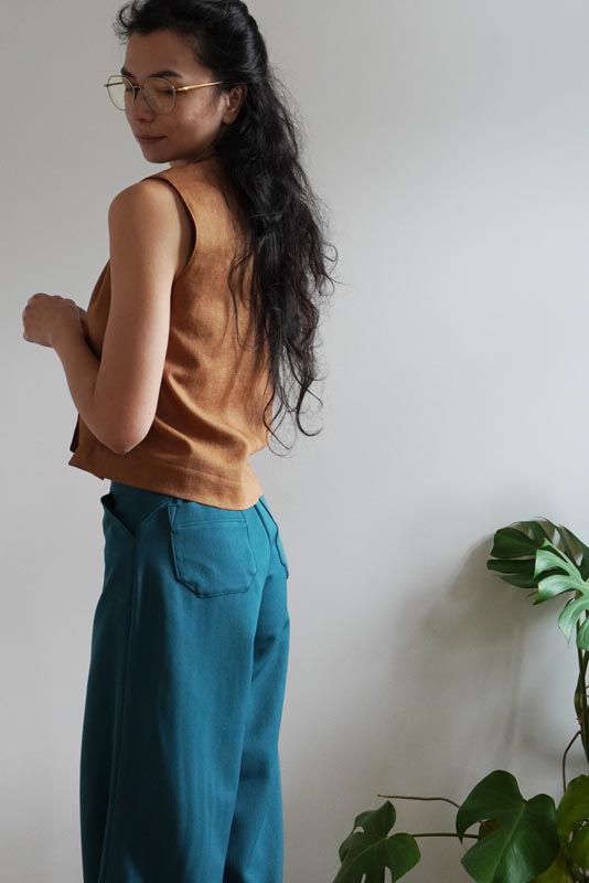 Střih a návod jak ušít dámskou variabilní vestu