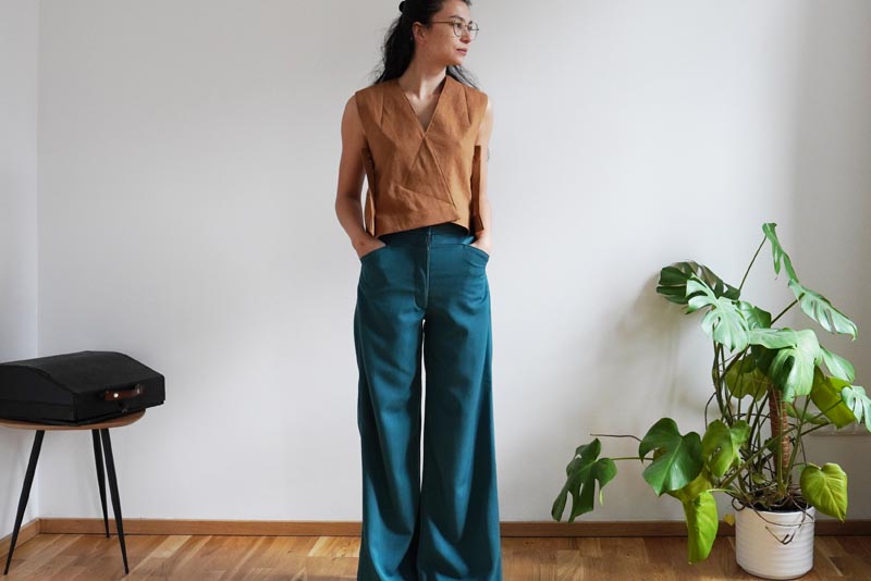 Střih a návod jak ušít dámskou variabilní vestu