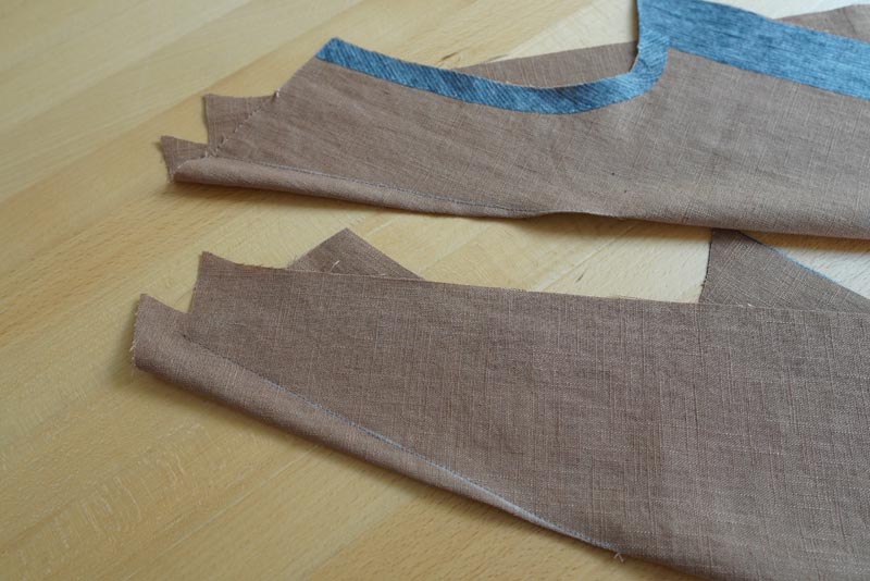 Střih na dámskou variabilní vestu - prsní záševky