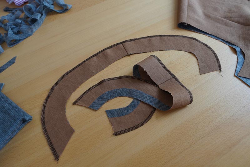 Střih na dámskou variabilní vestu - podsádky průramků