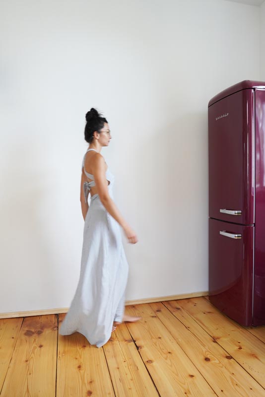 Střih a návod jak ušít dámské dlouhé šaty s rozparkem a širokými ramínky