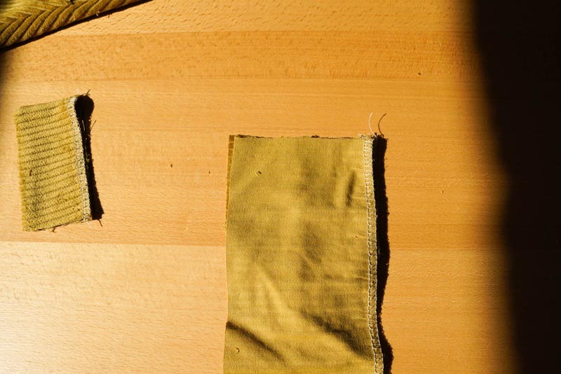 Jak se šije dámská manšestrová sukně (příprava pásku - pasového límce)