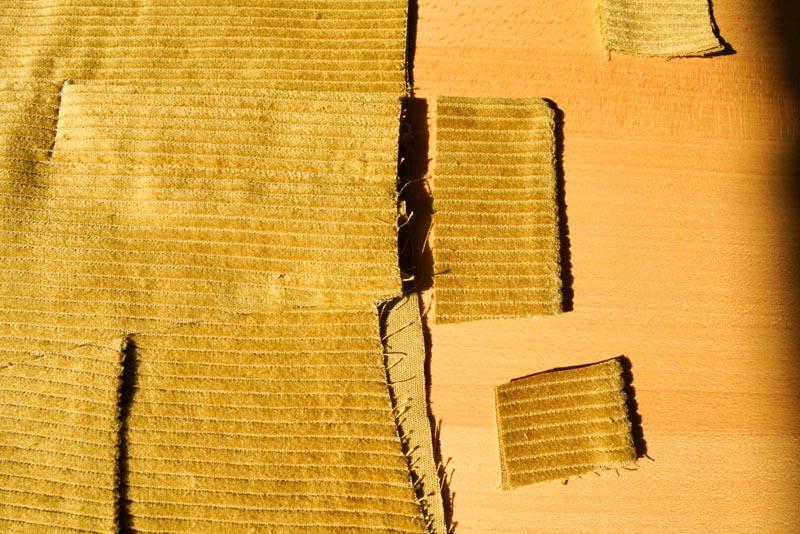 Jak se šije dámská manšestrová sukně (příprava pásku - pasového límce)