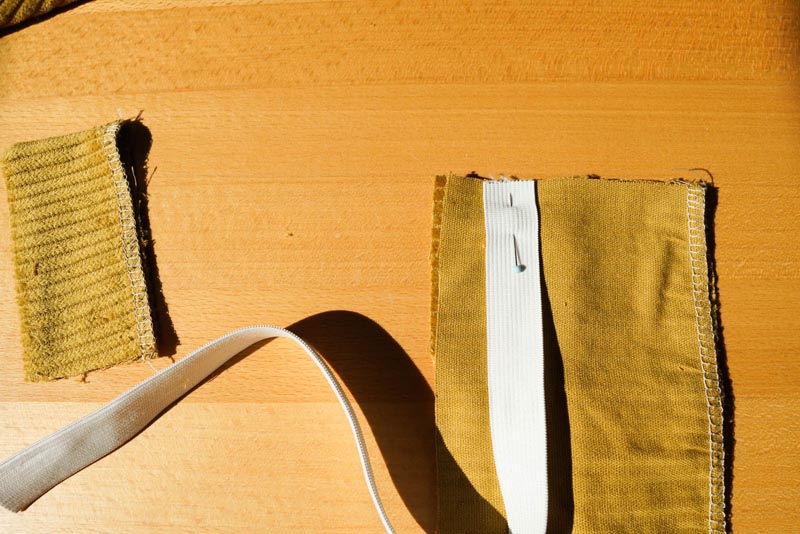 Jak se šije dámská manšestrová sukně (příprava pásku - pasového límce)