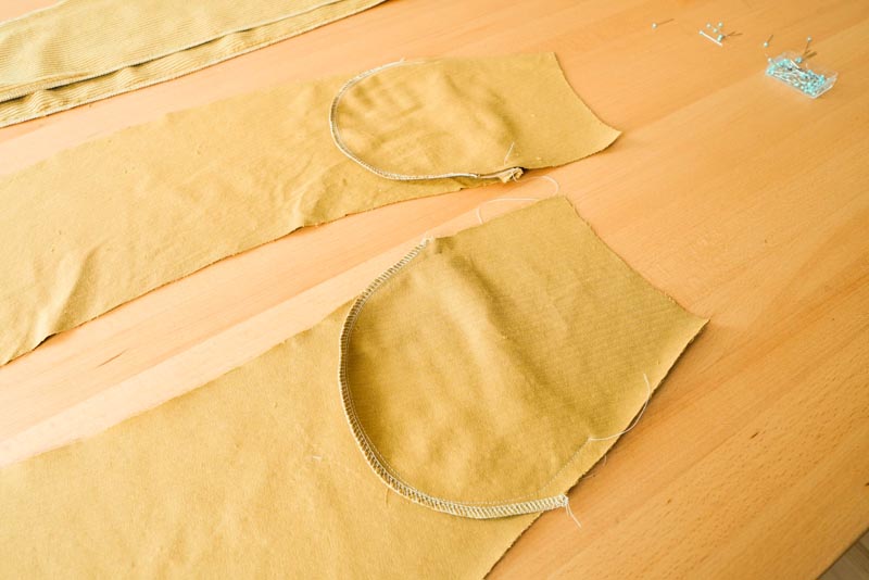 Jak se šije manšestrová sukně (šití kapes na sukni)