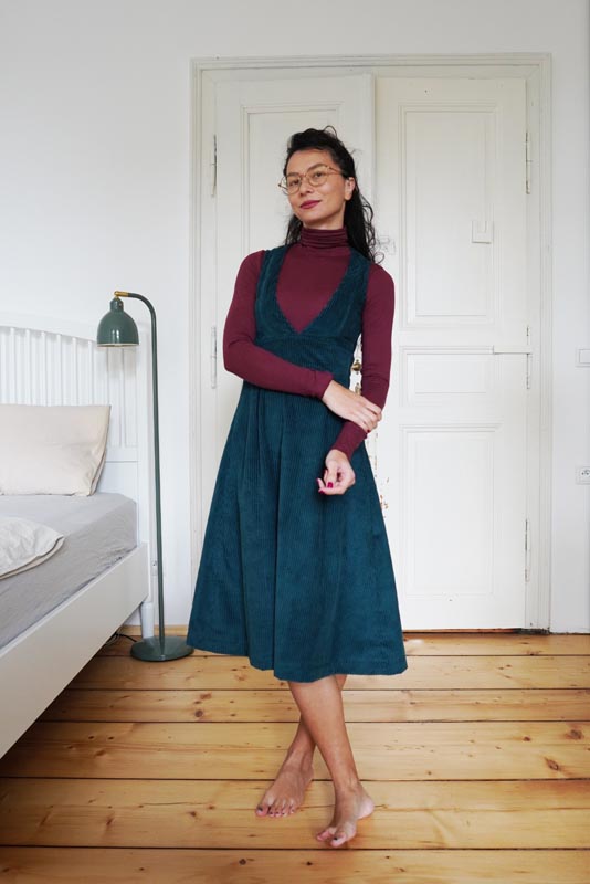 Návod na šití zdarma - dámské podzimní šaty (+ střih)