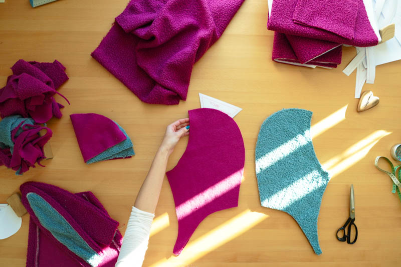 Střih a návod jak ušít chlupatou mikinu s kapucí - kapuce