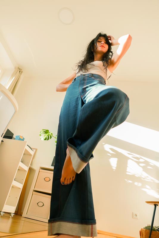 Jak ušít džíny + střih