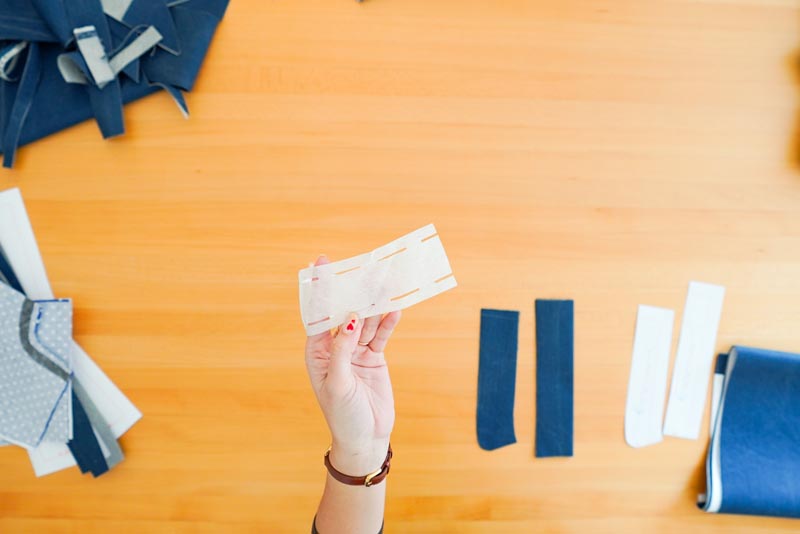 Jak ušít džíny - pasový nažehlovací výztuha, tzv. pasovka