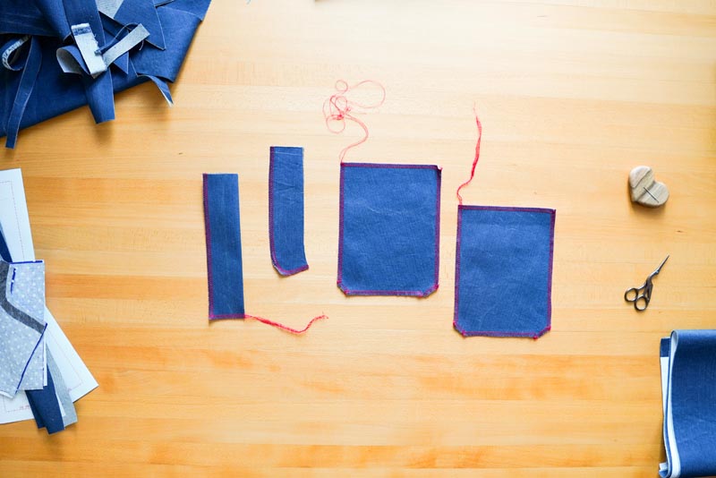 Jak ušít džíny - drobná příprava před šitím
