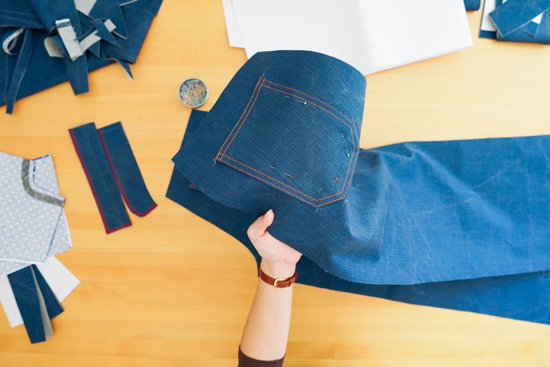 Jak ušít džíny - kapsy