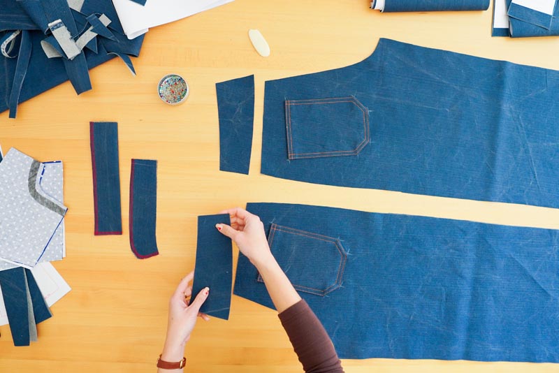 Jak ušít džíny - sedlo zadního dílu