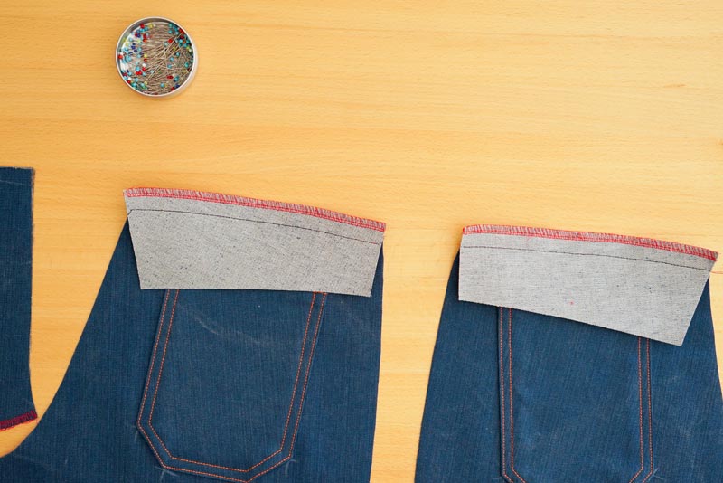 Jak ušít džíny - sedlo zadního dílu