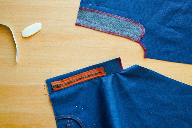 Jak ušít džíny - poklopec (rozparek zipu)