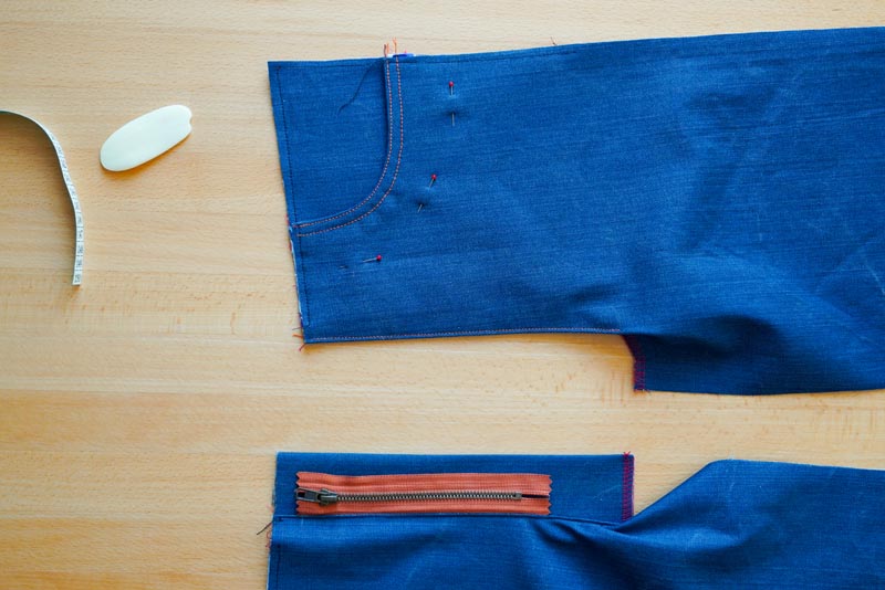 Jak ušít džíny - poklopec (rozparek zipu)