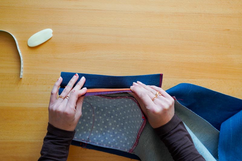 Jak ušít džíny - poklopec (rozparek zipu)