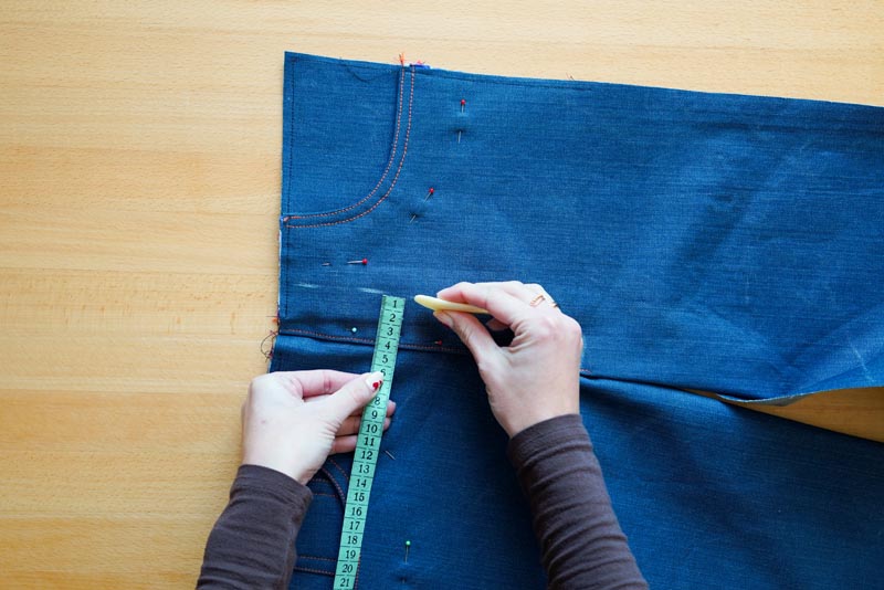 Jak ušít džíny - poklopec (rozparek zipu)