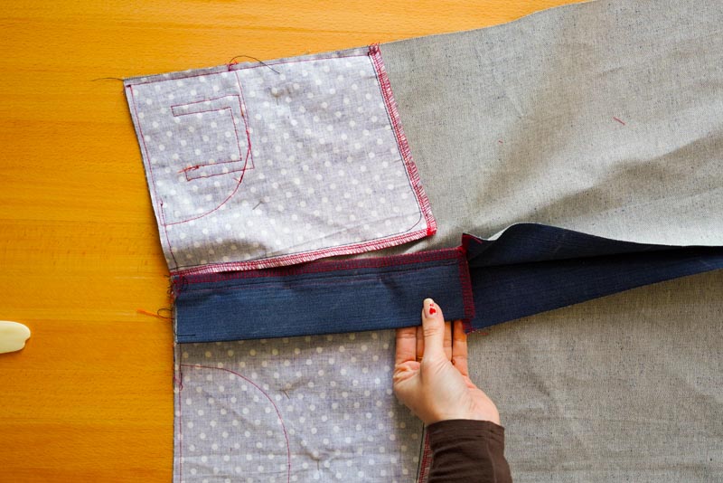 Jak ušít džíny - poklopec (rozparek zipu)