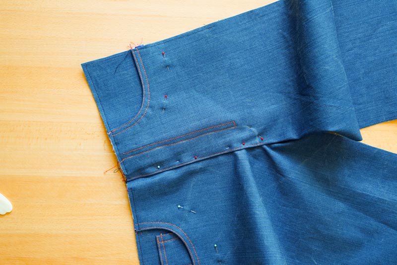 Jak ušít džíny - poklopec (rozparek zipu)