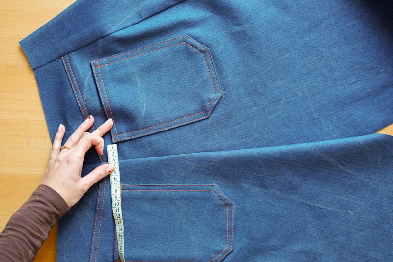 Jak ušít džíny - zadní sedový šev
