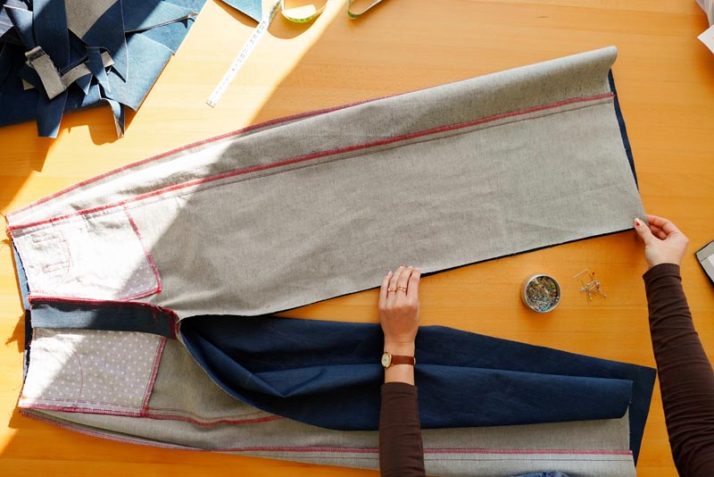 Jak ušít džíny - krokový šev