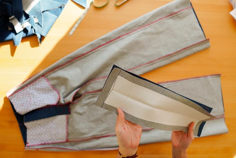 Jak ušít džíny - pásek